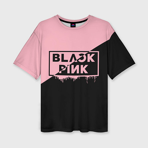 Женская футболка оверсайз BLACKPINK BIG LOGO / 3D-принт – фото 1