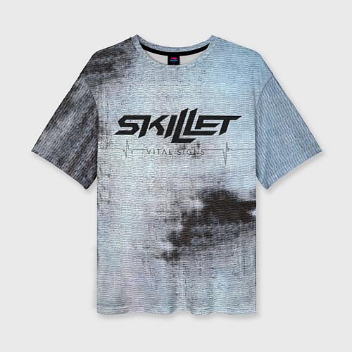 Женская футболка оверсайз Vital Signs - Skillet / 3D-принт – фото 1