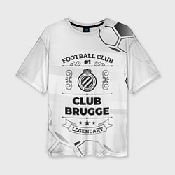 Женская футболка оверсайз Club Brugge Football Club Number 1 Legendary