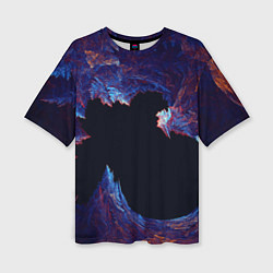 Женская футболка оверсайз Ледяной Коралловый Риф