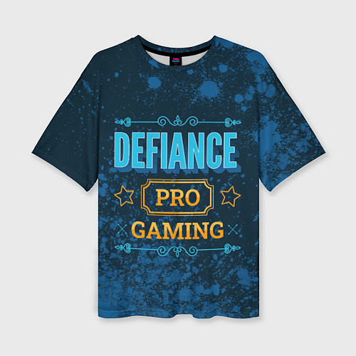 Женская футболка оверсайз Игра Defiance: PRO Gaming / 3D-принт – фото 1