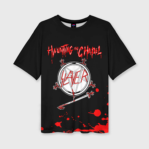 Женская футболка оверсайз Haunting the Chapel - Slayer / 3D-принт – фото 1