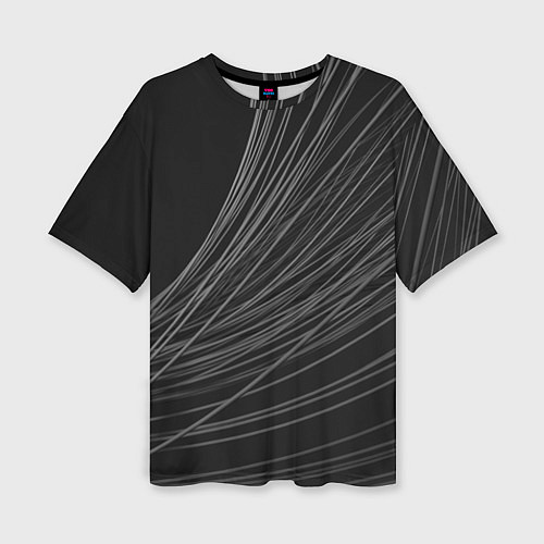 Женская футболка оверсайз Стальные Прутья / 3D-принт – фото 1