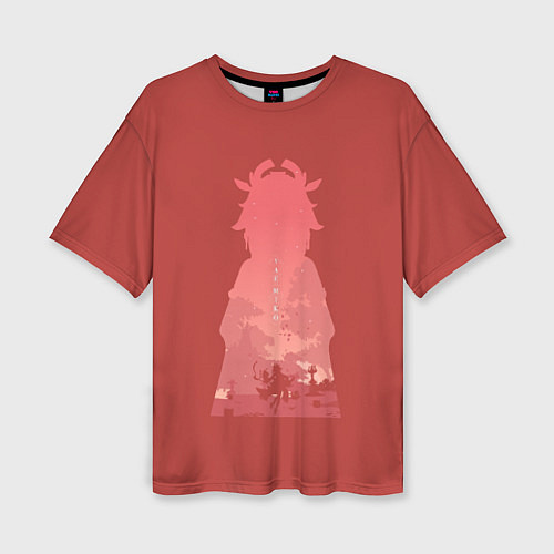 Женская футболка оверсайз Яэ Мико на прогулке / 3D-принт – фото 1