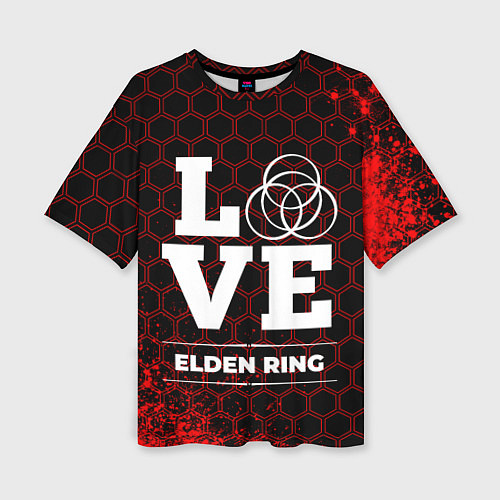 Женская футболка оверсайз Elden Ring Love Классика / 3D-принт – фото 1