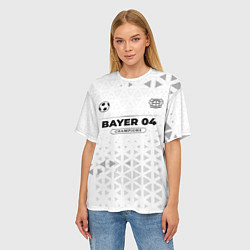 Футболка оверсайз женская Bayer 04 Champions Униформа, цвет: 3D-принт — фото 2