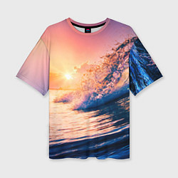 Женская футболка оверсайз Ocean element