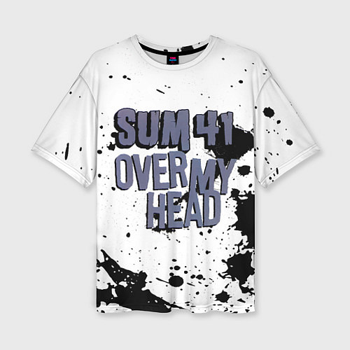 Женская футболка оверсайз Sum 41 Over My Head / 3D-принт – фото 1