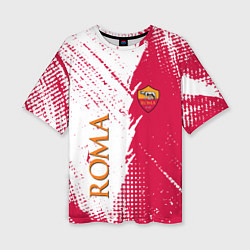 Футболка оверсайз женская Roma краска, цвет: 3D-принт