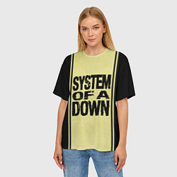 Футболка оверсайз женская System of a Down: 5 Album Bundle, цвет: 3D-принт — фото 2