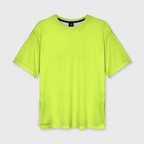 Женская футболка оверсайз Зеленый неон из фильма Барби / 3D-принт – фото 1