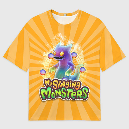 Женская футболка оверсайз My Singing Monsters Вужас / 3D-принт – фото 1