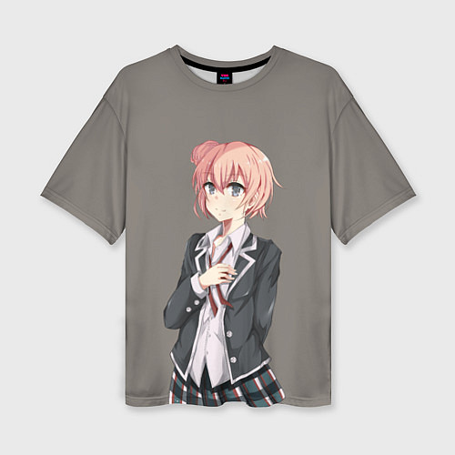 Женская футболка оверсайз Юи Юигахама OreGairu / 3D-принт – фото 1