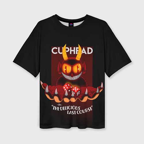 Женская футболка оверсайз Дьявол Cuphead / 3D-принт – фото 1