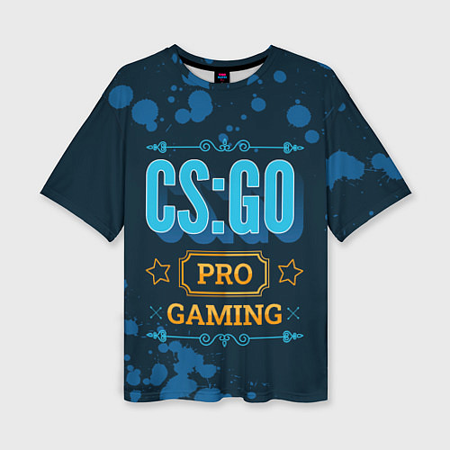 Женская футболка оверсайз Игра CS:GO: PRO Gaming / 3D-принт – фото 1