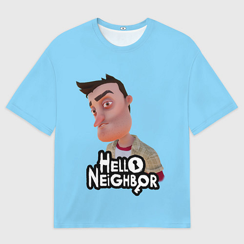 Женская футболка оверсайз Привет сосед: Ник Рот / 3D-принт – фото 1