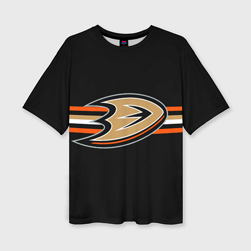 Женская футболка оверсайз Анахайм Дакс форма / 3D-принт – фото 1