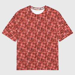 Футболка оверсайз женская Оранжевые, коричневые акварельные пятна, цвет: 3D-принт