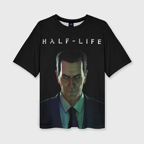 Женская футболка оверсайз Half life - Gman / 3D-принт – фото 1