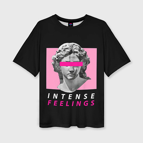 Женская футболка оверсайз Intense Feelings / 3D-принт – фото 1
