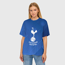 Футболка оверсайз женская Tottenham hotspur SPORT, цвет: 3D-принт — фото 2