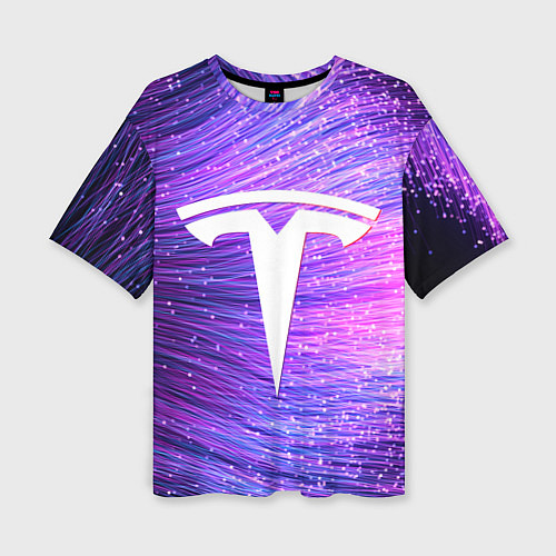 Женская футболка оверсайз Тесла энергия солнца / 3D-принт – фото 1