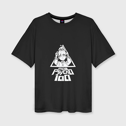 Женская футболка оверсайз Шигео Моб Психо 100 / 3D-принт – фото 1