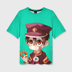 Женская футболка оверсайз Ханако - Туалетный мальчик Ханако кун