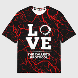 Женская футболка оверсайз The Callisto Protocol love классика