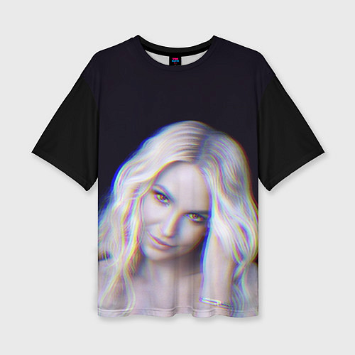 Женская футболка оверсайз Britney Spears Glitch / 3D-принт – фото 1