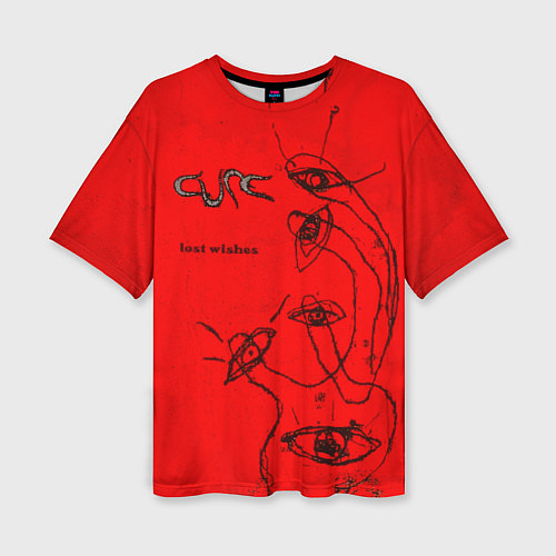 Женская футболка оверсайз The Cure - Lost Wishes / 3D-принт – фото 1