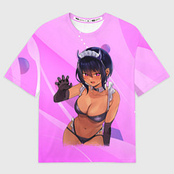 Футболка оверсайз женская Моя новая горничная очень подозрительна - Аниме, цвет: 3D-принт