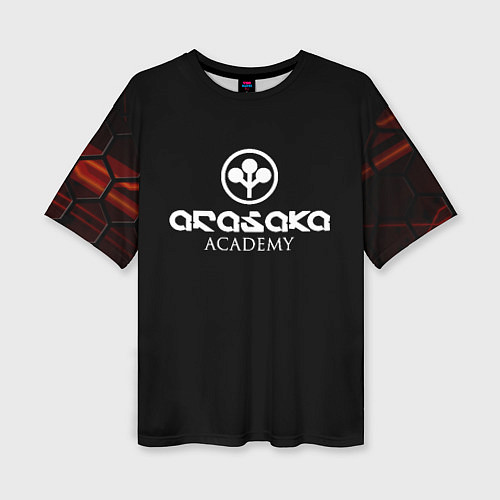 Женская футболка оверсайз Киберпанк - Arasaka Academy / 3D-принт – фото 1