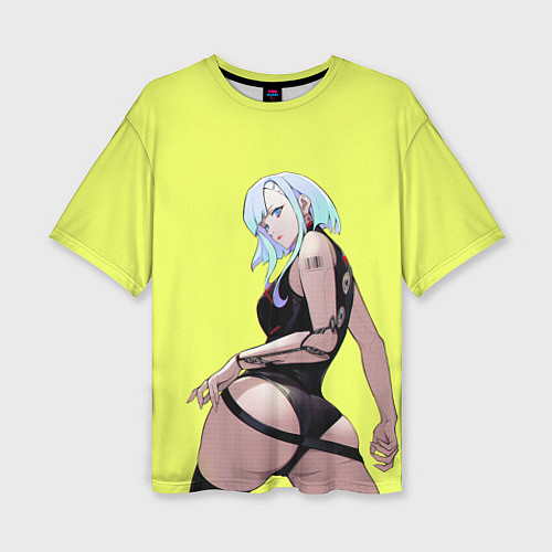 Женская футболка оверсайз Красотка Люси арт / 3D-принт – фото 1