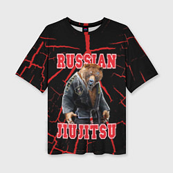 Женская футболка оверсайз Russian Jii Jitsu