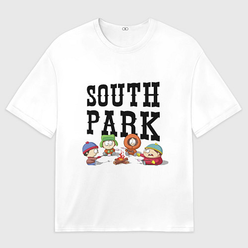 Женская футболка оверсайз South park кострёр / 3D-принт – фото 1