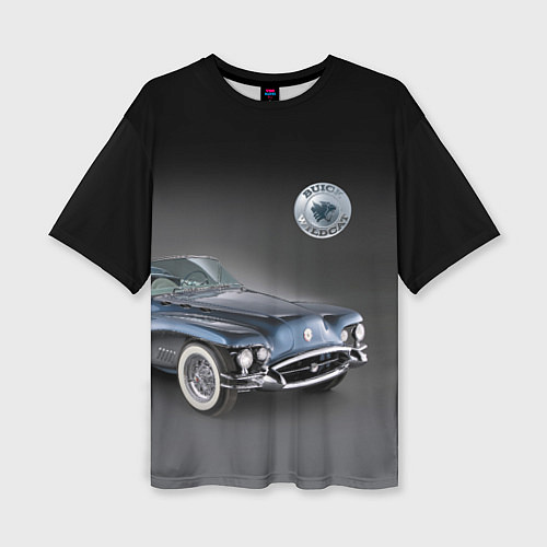 Женская футболка оверсайз Buick Wildcat - cabriolet / 3D-принт – фото 1