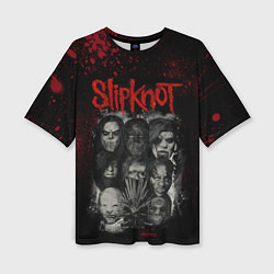 Футболка оверсайз женская Slipknot dark, цвет: 3D-принт