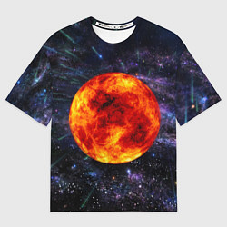 Футболка оверсайз женская Солнце, цвет: 3D-принт