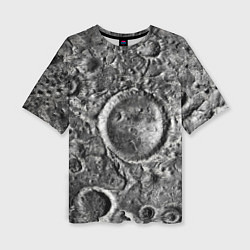 Женская футболка оверсайз Поверхность луны
