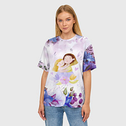 Футболка оверсайз женская Подарок любимой мамочке!, цвет: 3D-принт — фото 2