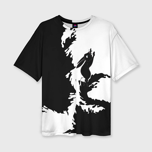 Женская футболка оверсайз Символ 2023 года зайка / 3D-принт – фото 1