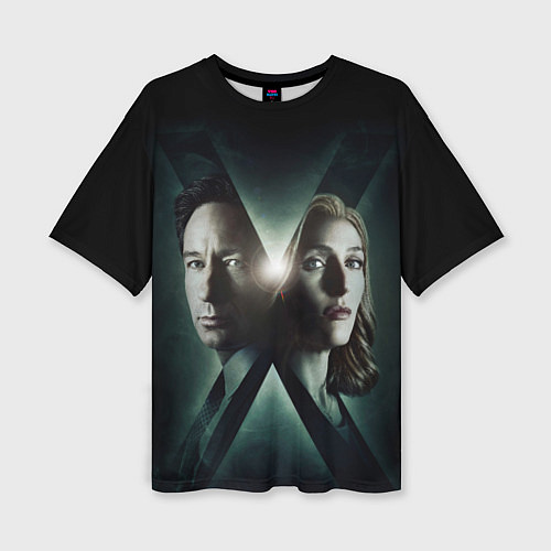 Женская футболка оверсайз X - Files / 3D-принт – фото 1