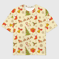 Футболка оверсайз женская С Новым 2023 Годом, цвет: 3D-принт