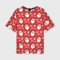 Женская футболка оверсайз Дед Мороз - Санта Клаус