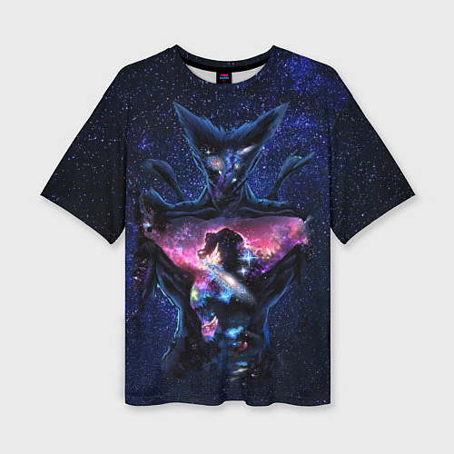 Женская футболка оверсайз One Punch Man Гароу Космос / 3D-принт – фото 1