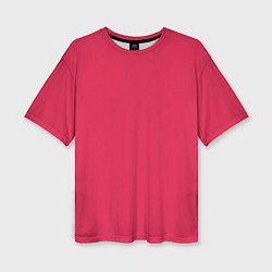 Женская футболка оверсайз Viva magenta pantone textile cotton