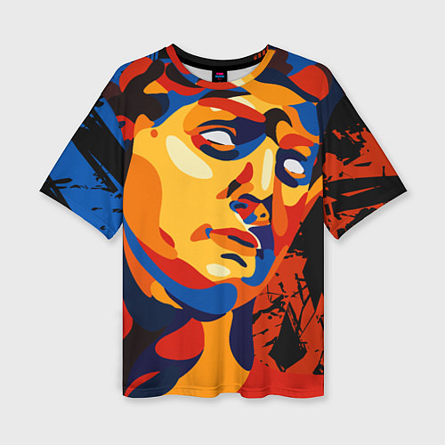 Женская футболка оверсайз Аполлон - декоративная живопись / 3D-принт – фото 1