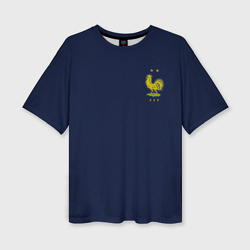 Женская футболка оверсайз Форма сборной Франции ЧМ 2022 / 3D-принт – фото 1