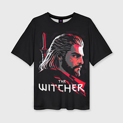Женская футболка оверсайз Witcher art